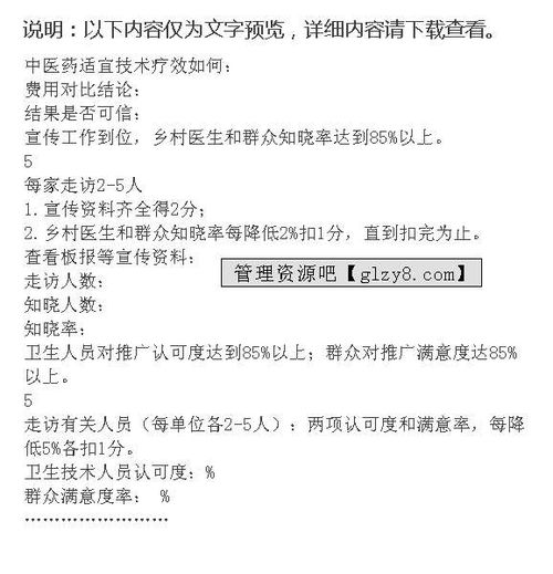 xx市全國農(nóng)村中醫(yī)藥適宜技術推廣示范區(qū)績效考核細則（技術推廣篇）